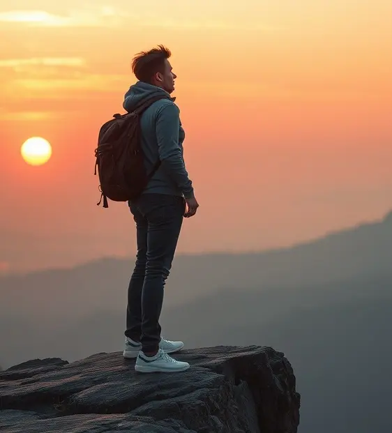 Homme lever de soleil Voyages sur mesure